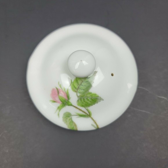 Aluminite Frugier Floral Tea Pot Bamboo Handle Vintage Limoges France EUC - Picture 9 of 12